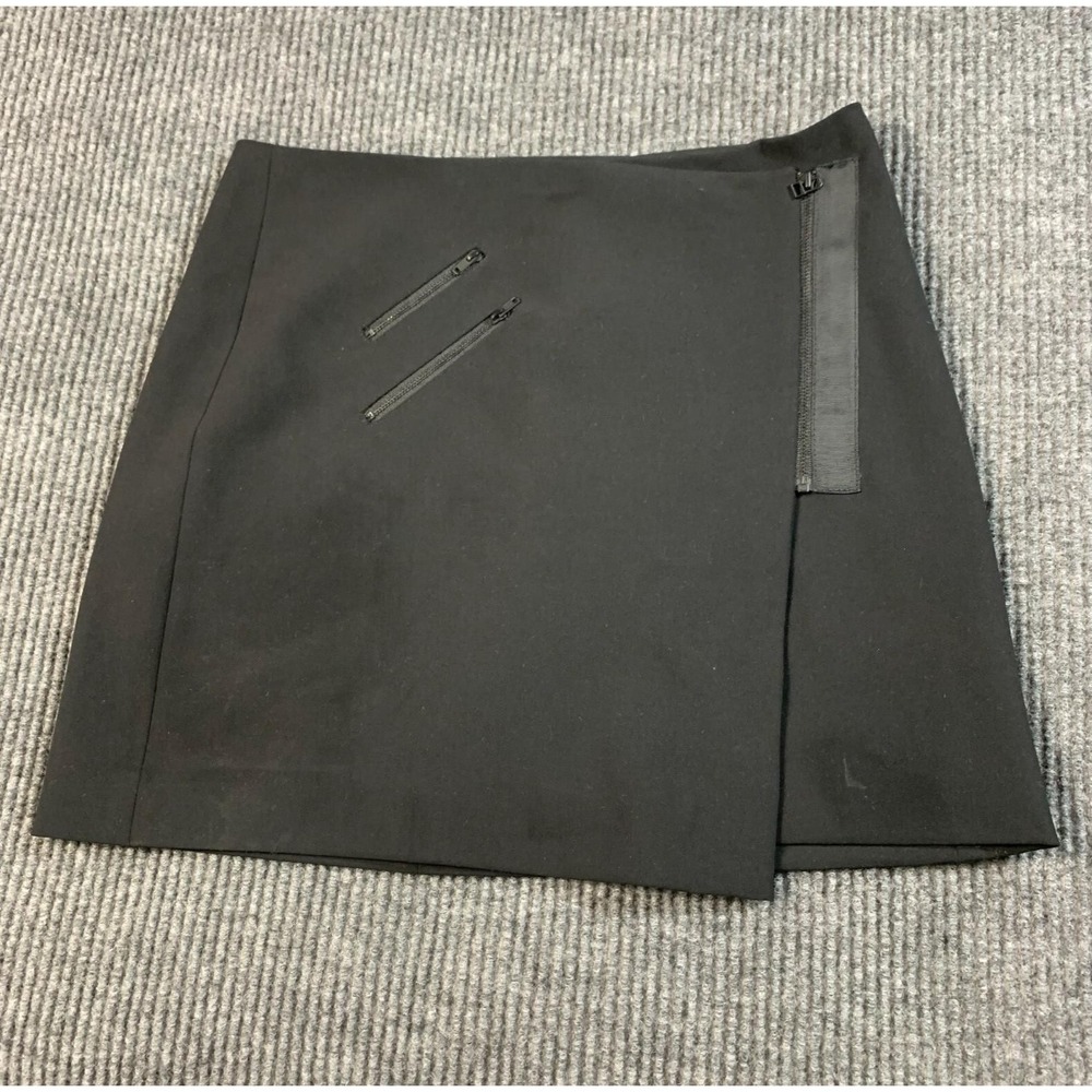 Madewell Skirt Womens 4 Black Stretch Zipper Pockets Lined 30x16 Career Office